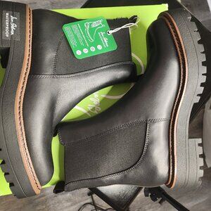 Sam Edelman Laguna Black Leather Waterproof Boot